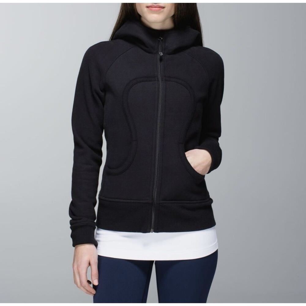 Lululemon scuba full zip jacket with hood Sz. S black